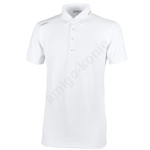 Koszulka konkursowa męska PIKEUR Abrod, Wiosna - lato 2022 - kolor biały - white