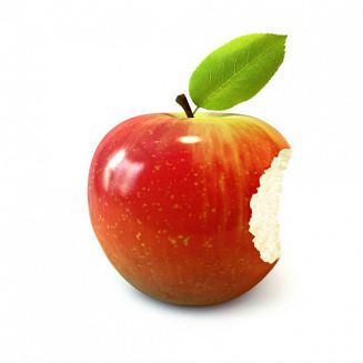 USG Wędzidło plastikowe jabłkowe podwójnie łamane 