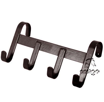 18 EUROHORSELINE Metal bridle rack - black
