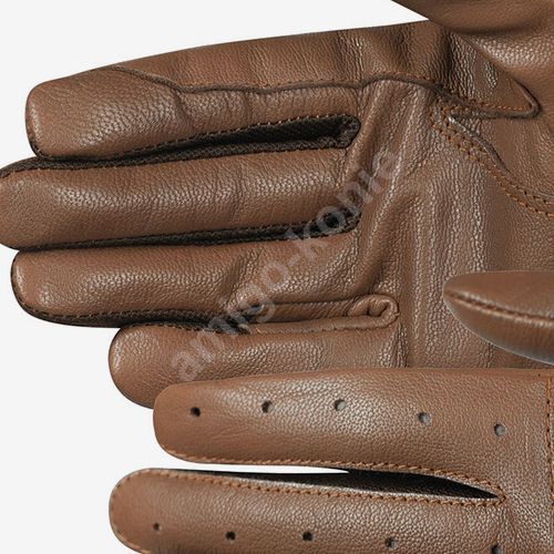 HORZE Rękawiczki jeździeckie Leather Mesh Gloves  - Kolekcja Wiosna 2019 / 31697 - brąz