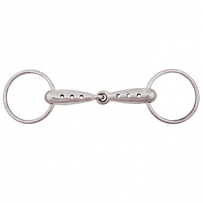 15126  STALLION-L  Hollow snaffle bit with holes