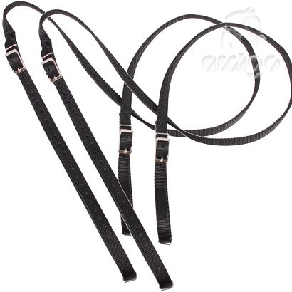 12C MUSTANG Nylon lunging reins