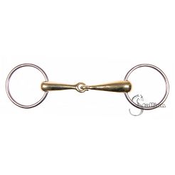 01F STALLION Solid snaffle bit - german silver