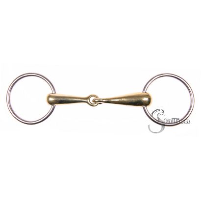 01F STALLION Solid snaffle bit - german silver