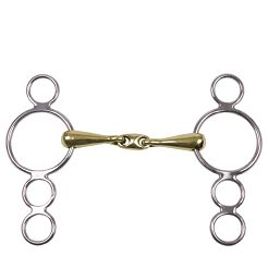 10C STALLION Continental gag with link (4 rings)