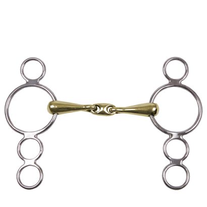 10C STALLION Continental gag with link (4 rings)