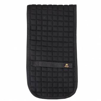 A11 AMIGO Potnik pod pas do lonżowania bawełniany 1 cm czarny
