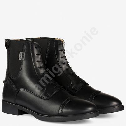 fastened short riding boots