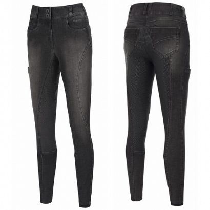 Ladies' breeches PIKEUR Lisha Jeans, full silicone patches / 144116477