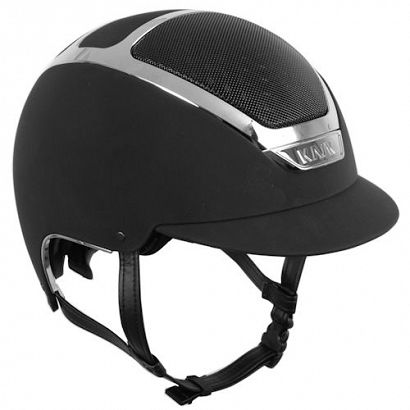 Riding helmet KASK DOGMA CHROME LIGHT black with silver shining frame / HHE00002.298