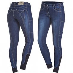 Bryczesy damskie SCHOCKEMÖHLE Delia, Jeans z pełnym silikonowym lejem/ 2171-00048 kr