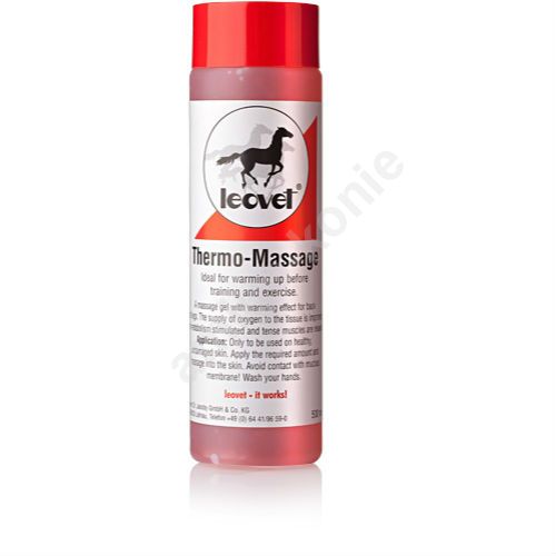 Żel rozgrzewający do masażu konia LEOVET Thermo-Massage  500 ml / 200812