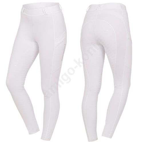 Bryczesy - legginsy damskie SCHOCKEMÖHLE Comfy, FS Style z pełnym silikonowym lejem / 2171-00054 kolor biały - white