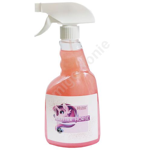Preparat z brokatem do sierści , grzywy i ogona OVER-HORSE Glitter Unicorn Spray / 500ml