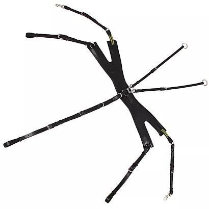 Napierśnik skokowy pięciopunktowy DAW-MAG CNT z wytokiem, skórzano-elastyczny / 13110