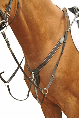 Napierśnik z wytokiem HKM Gummi , elastyczny / 6845