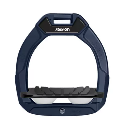 FLEX-ON Stirrups SAFE-ON JUNIOR - inclined grip - navy