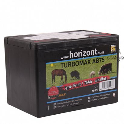 Bateria alkaliczna Turbomax HORIZONT ROLOS  9V/120Ah  do ogrodzenia elektrycznego / 15844