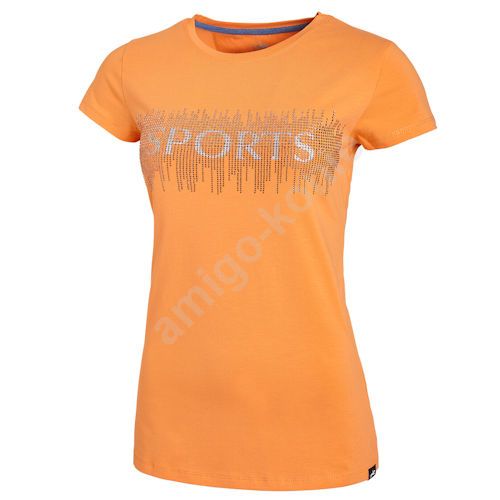 Bawełniany t-shirt damski SCHOCKEMÖHLE Lena Style, Wiosna - Lato 2022 / 2811-00777 Kolor pomarańczowy - mandarine.
