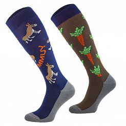 Horse Knee High Socks Donkey-Carrots / SJBW