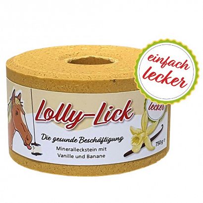 Natural lick LOLLY-LICK Vanilla & Banana / 750g