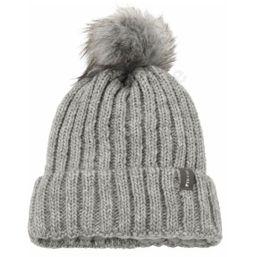 Zimowa czapka z pomponem PIKEUR / 284500311 - kolor szary - light grey